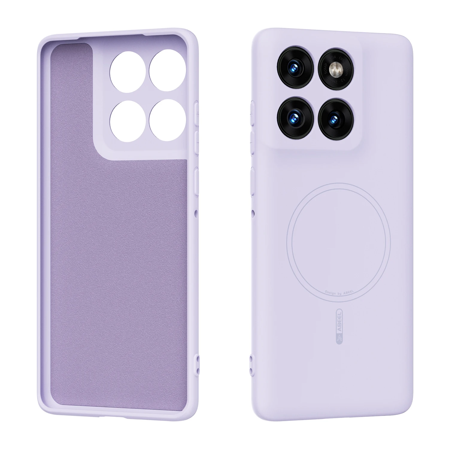 (morado, Motorola Edge 60 Pro) Funda De Silicona Líquida Para Teléfono, Funda Protectora Suave Magnética A Prueba De Golpes