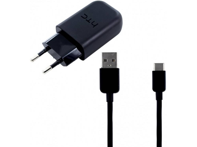 Adaptador HTC 3120360 (USB - USB-C - Negro)