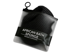 Toalla de baño exfoliante negra