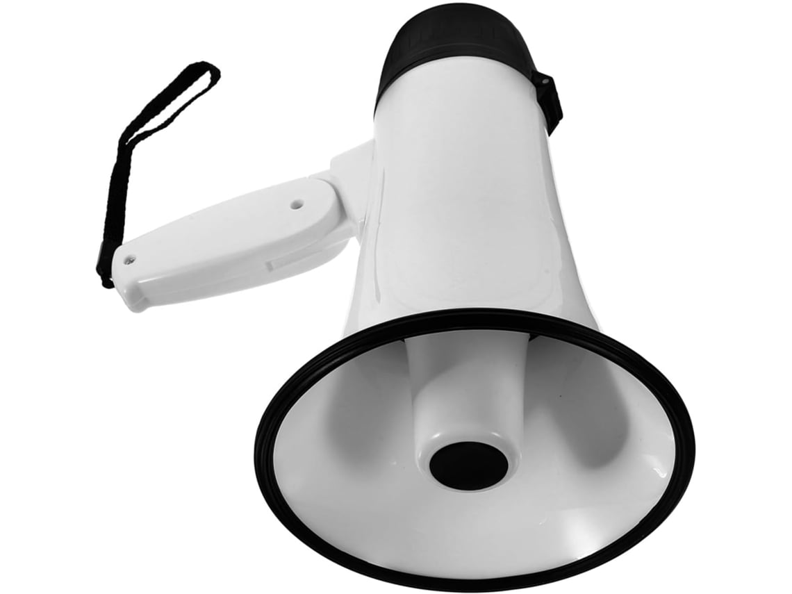 Trompeta De Mano Blanca Con Alarma Y Función De Grabación, Amplificador De Sonido Portátil 3500.