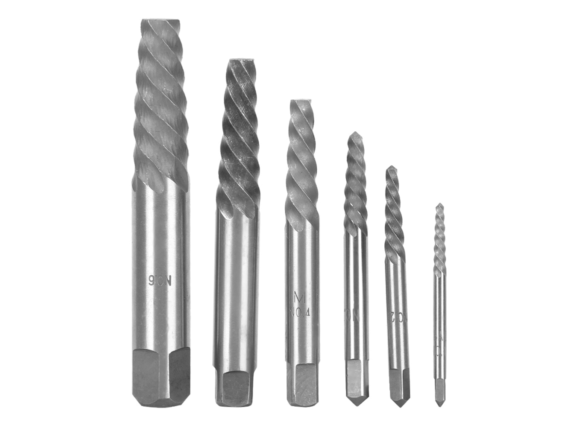 6 Piezas Extractores De Tornillos Sin Cabeza Para Madera, Herramienta Rápida Para Quitar Tornillos Dañados Y Brocas