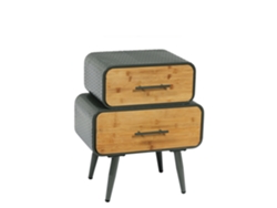 Mesilla de Noche Home Decoration - Madera y Metal