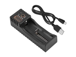 Cargador Universal Linjou 18650, Cargador Inteligente Usb Liitokala Lii-100, Compatible Con Baterías De 1.2v/3.7v/3v/3.85v.