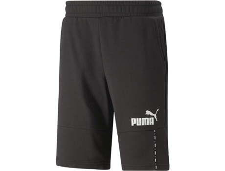 Pantalones Cortos de Hombre para Deporte PUMA Essentials Block Tape Negro (shoes//eu/XS)
