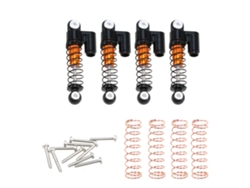 Amortiguador Ajustable De Aleación De Aluminio Para Coche Rc Crawler A Escala 1:24 Axial Scx24 Axi90081, Accesorio De Mejora, 4 Piezas.