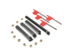 4 Piezas Portaherramientas De Torneado + Inserts De Carburo Ccmt09t304 + Llave T15