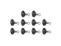 2026rebe-10pcs/pack Swivel De Pesca Con Rodillo, Perla Corrediza, Anclaje De Línea, Tackle De Pesca, Swivel Para Pesca Nocturna Y Marítima Negro