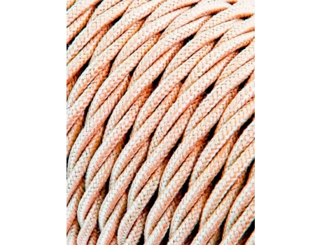 Cable EDM Trenzado 2x0.75mm C15 Seda Beis 5M