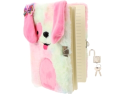 Peluche con candado, cuaderno recargable para niñas, diario de peluche colorido para niños y Gokoco