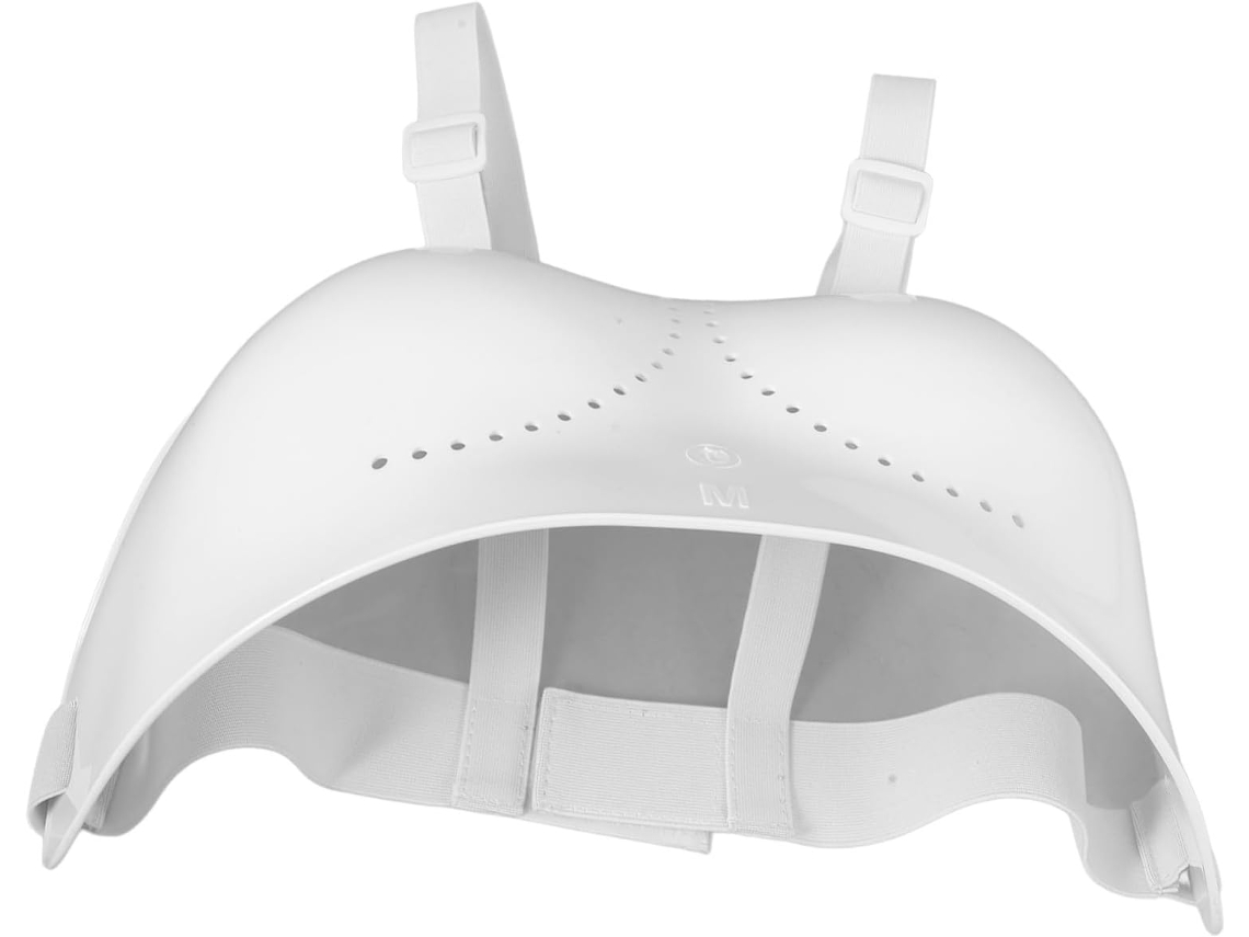 Protector De Pecho De Pvc Blanco Para Mujer, Diseñado Para Adolescentes Prácticas.