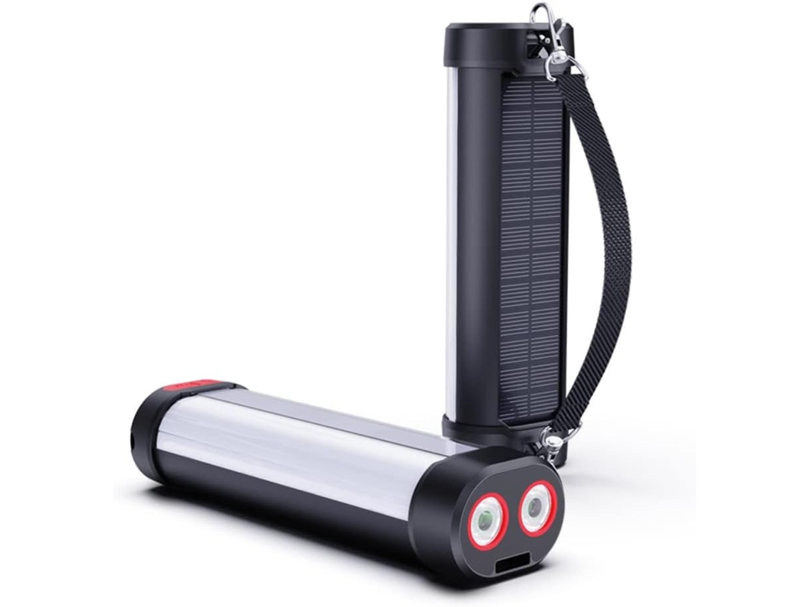 Luz LED solar para acampar, recargable, 6000 mAh, para exteriores, equipo de emergencia, Nicecee