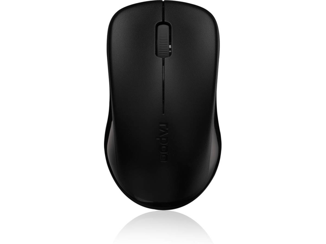 Ratón RAPOO 1620 (Óptico - 1000 dpi - Negro)