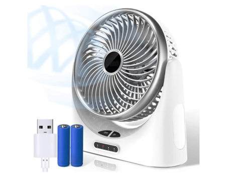 Ventilador de escritorio USB Ventilador de escritorio personal portátil con luz nocturna Ventilador eléctrico silencioso para oficina dormitorio bl...