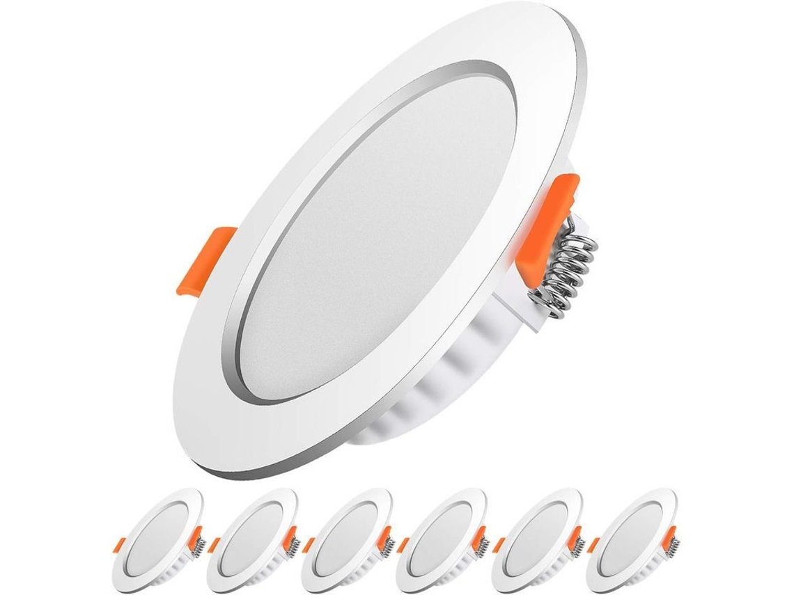 Foco Led Empotrable Ultrafino De 7 W, Luz Blanca Cálida De 3000 K, Para Salón Y Cocina.