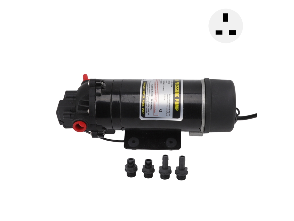 Minibomba de diafragma eléctrica de 220 V (Reino Unido) para riego agrícola