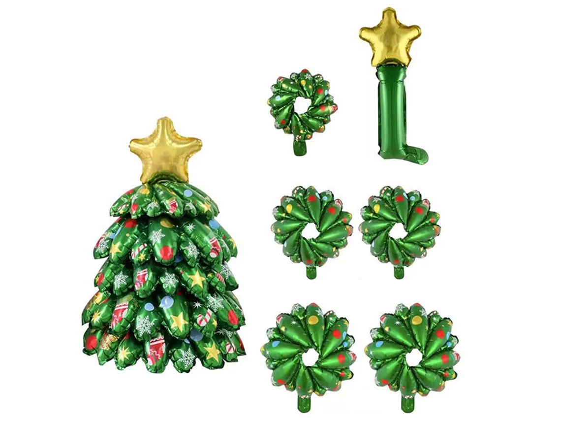 Globos navideños en forma de árbol, para fiesta de Navidad NEVEANCE