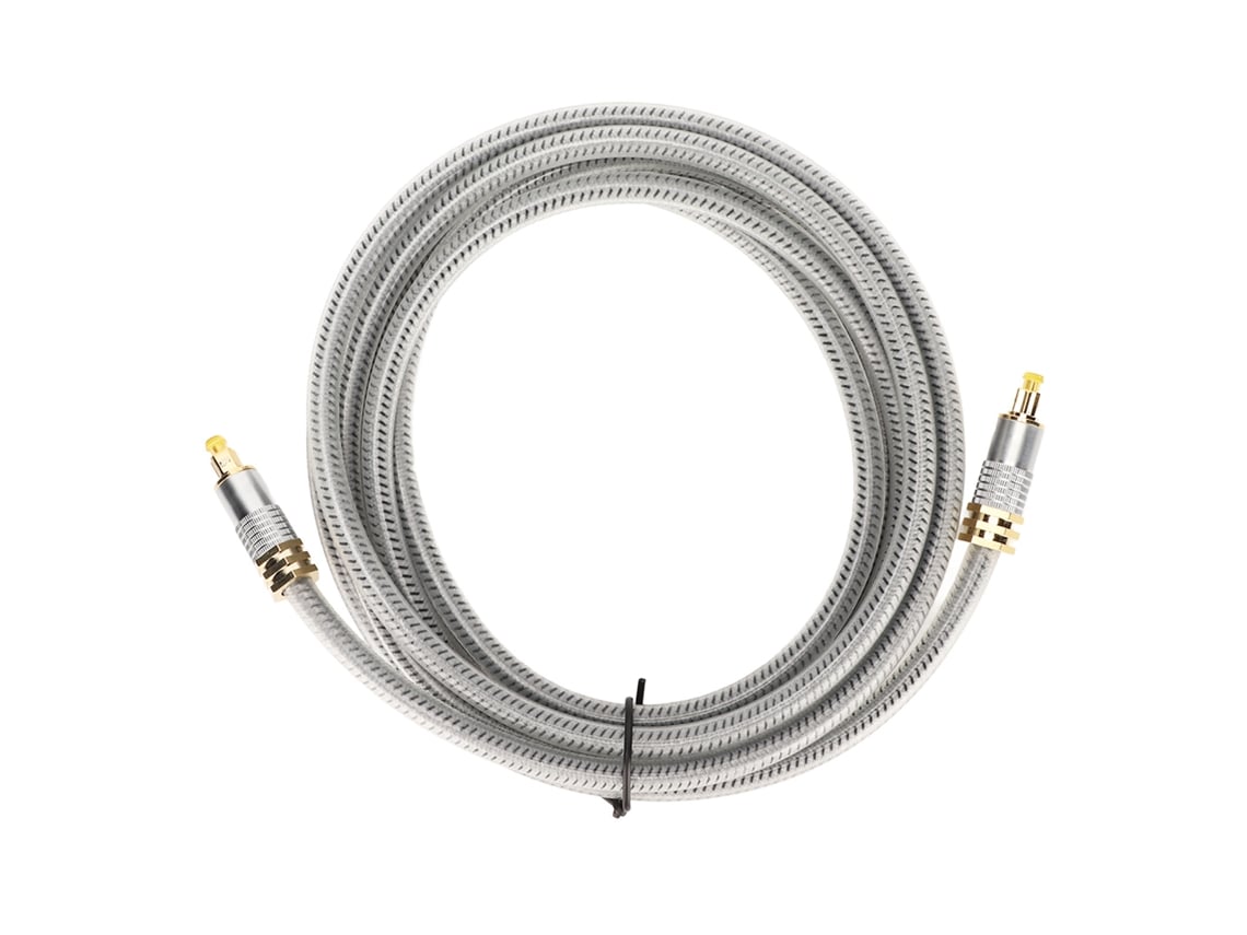 Cable De Fibra Óptica Digital De 8 M Chapado En Oro De 24 Quilates Para Dvd, Cd, Tv, Amplificador, Ps Ii Y Ps Iii.