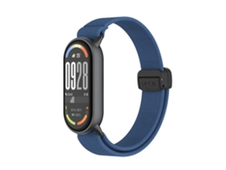 Correa para Xiaomi Smart Band 10/9/8 - Nylon elástico - Cabezal metálico - Hebilla magnética de plástico