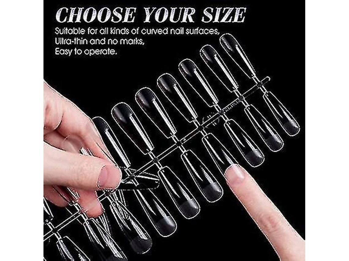 Kit De 240 Puentes De Uñas De Gel Suave, Cobertura Total, Para Extensiones, 12 Tamaños.