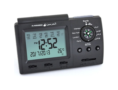 Reloj digital automático - negro