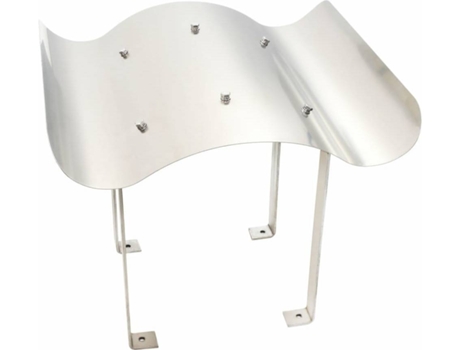 Cubierta de Chimenea VIDAXL (Plateado - Acero - 80x80x39 cm)