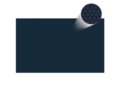 MAISON EXCLUSIVE Cubierta solar de piscina de PE flotante negro y azul 260x160cm