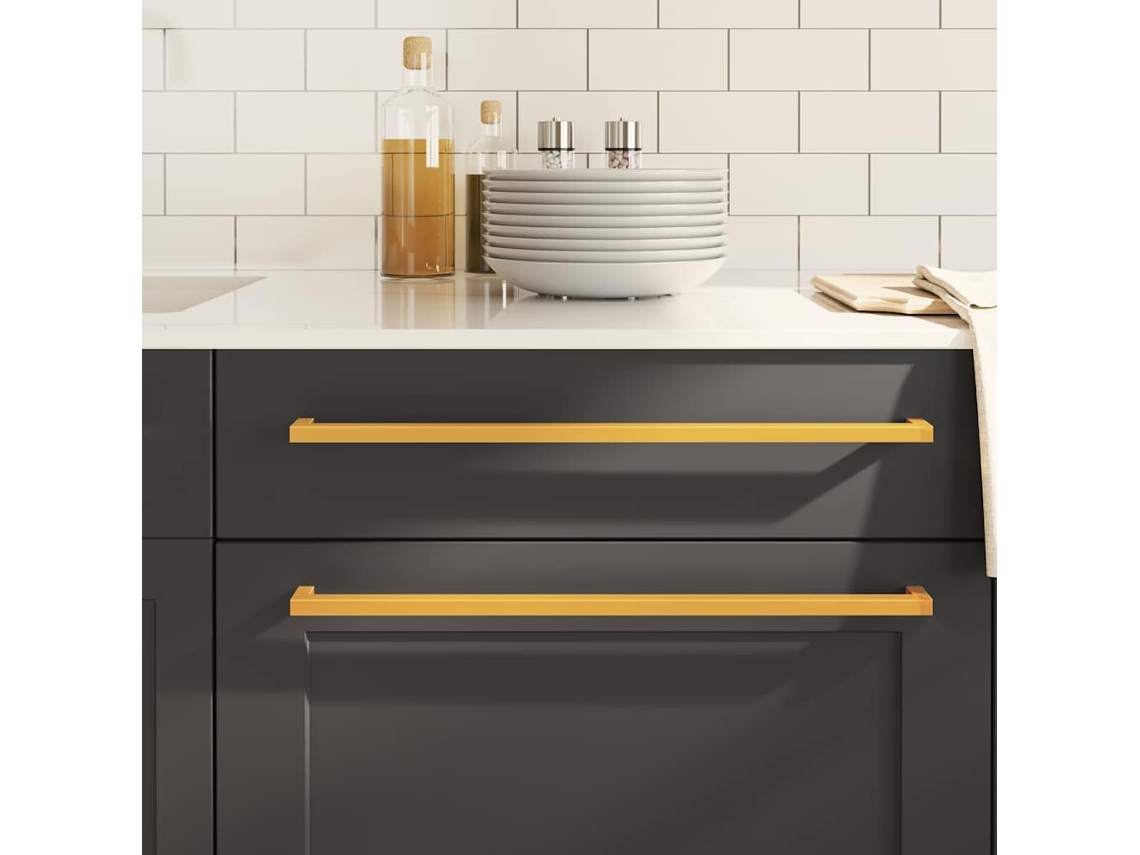 Tiradores para muebles (5 unidades, 480 mm, acero inoxidable, dorados) Wsd543933 Lovely Home