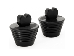 2026-tapón De Baño, 2 Piezas Tapón Universal De Silicona Para Desagües De Baño Cocina (negro)