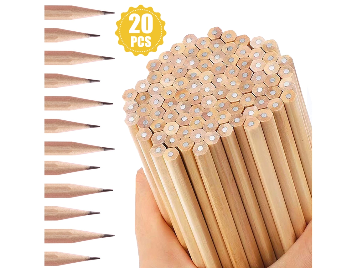 VIVILIYYA Conjunto De Lápis De 20 Unidades Hexagonal Para Carpintaria