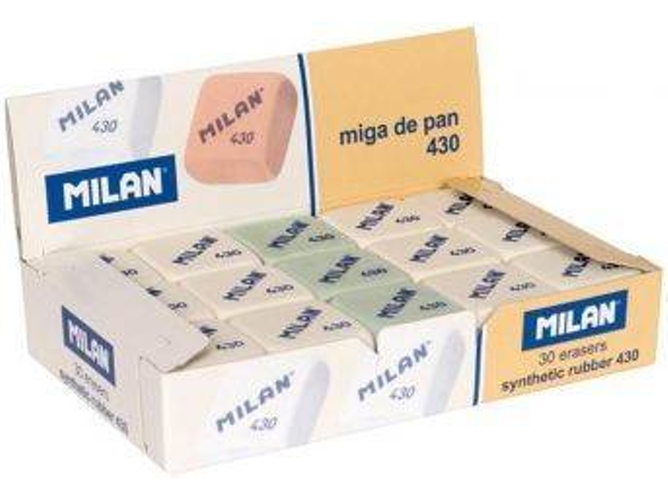Goma de Borrar MILAN 430 Blanco (Pack 30)