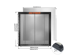 Mesa de trabajo láser de nido de abeja, estructura metálica resistente, disipación de calor eficiente, amplia compatibilidad, 400 mm x 400 mm OEM