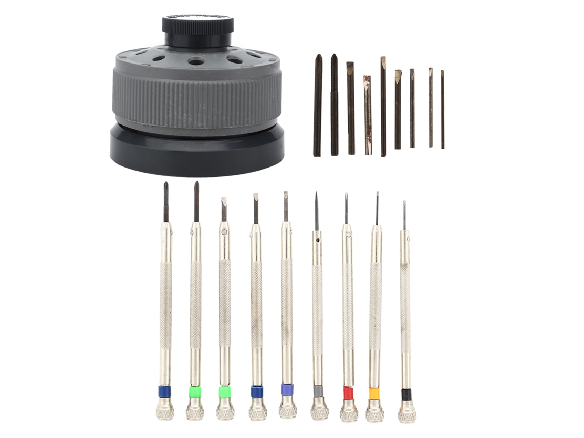 Kit De 9 Destornilladores Para Reparación De Relojes De 0,8 A 2,0 Mm