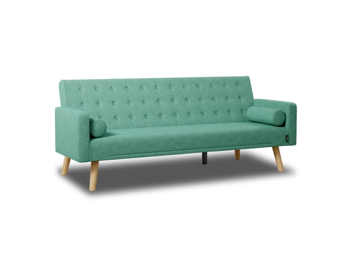 Sofá Cama Verde NALUI One Dots 3 Plazas Acolchado