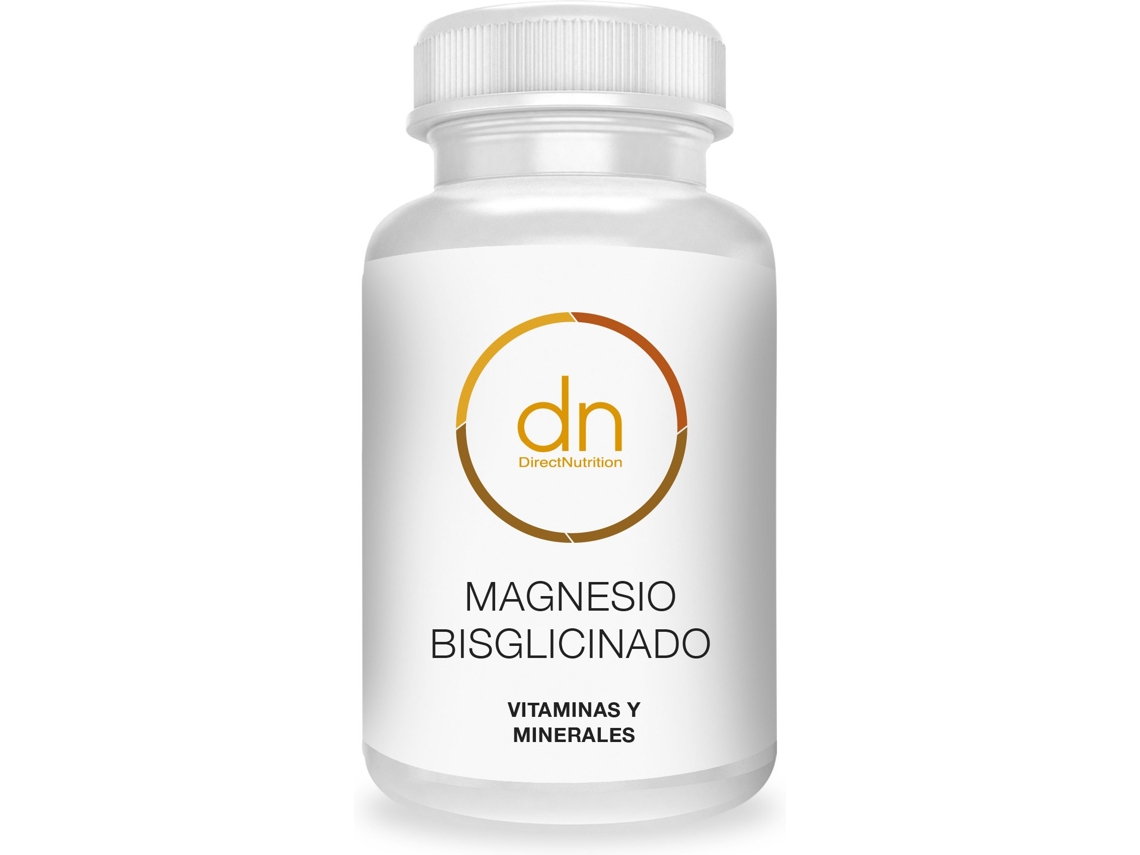 Complemento Alimentar DIRECT NUTRITION Magnesio Bisglicinado (60 Cápsulas)