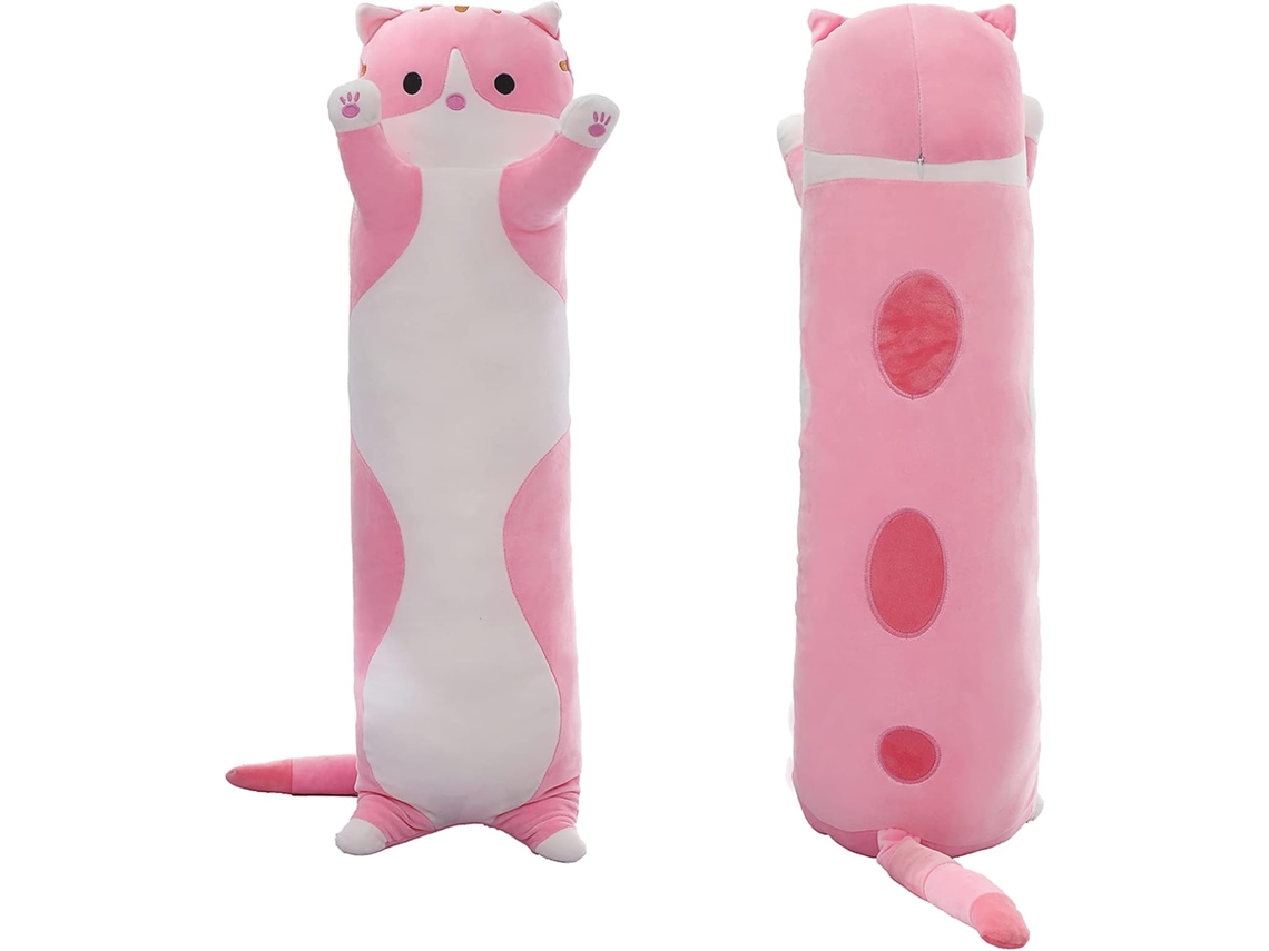 Almohada De Peluche Con Forma De Gato Alargado