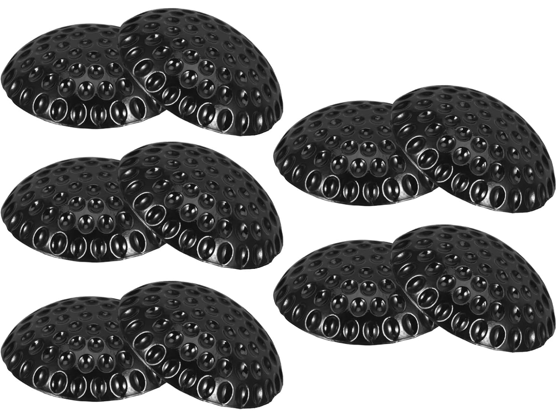 Parachoques Anticolisión De Silicona Negra Para Puertas De 5 Y 10 Pulgadas (cm), Juego De Almohadillas