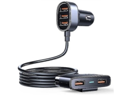 Cargador Carro Portas Usb Yizhood Negro