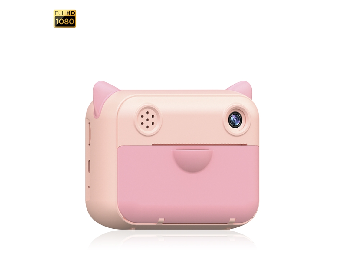 Cámara digital de 12 MP y video Full HD para niños. Impresión instantánea de tus fotos favoritas. Cámara dual para selfies.