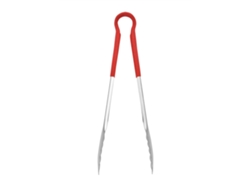 Pinzas de cocina antideslizantes de acero inoxidable para ensalada, pan y carne (grandes)