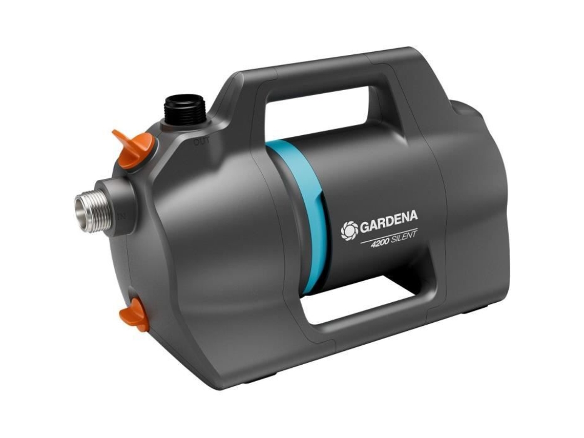 Bomba de Riego de Superficie 4200 Silent GARDENA 9054-20 Eléctrica Negro Riego de Jardín