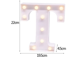 Letras Com Luzes Led Para Decoração De Interiores T
