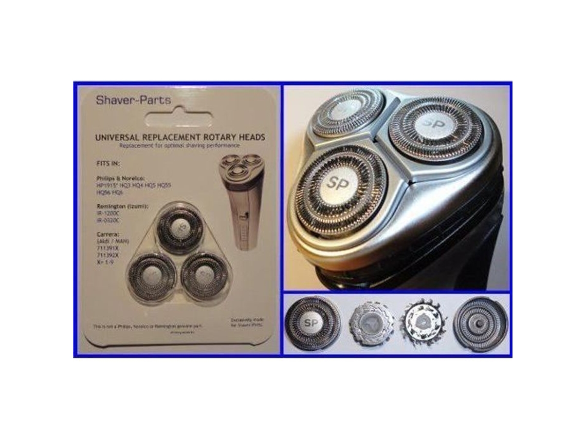 Piezas de afeitado Hq3, Hq4, Hq5, Hq55, Hq56, Hq6 Mangos Hq3 Hq4 Hq5 Hq55 Hq56 Hq6 Cabezales de afeitado para afeitadoras Philips/Norelco