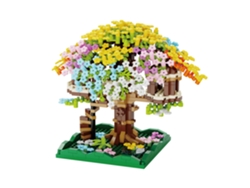 Juguetes de bloques de la Casa de los Cerezos en Flor, Bloques Lego y Obras Arquitectónicas