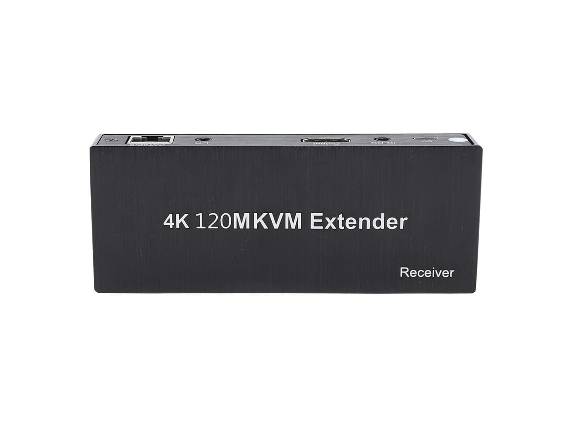 Extensor Kvm Usb Com Interface Multimídia Hd Transmite Vídeo 4k Via Cabo Cat5e 6 7 Controle Remoto Com Plugue Eu