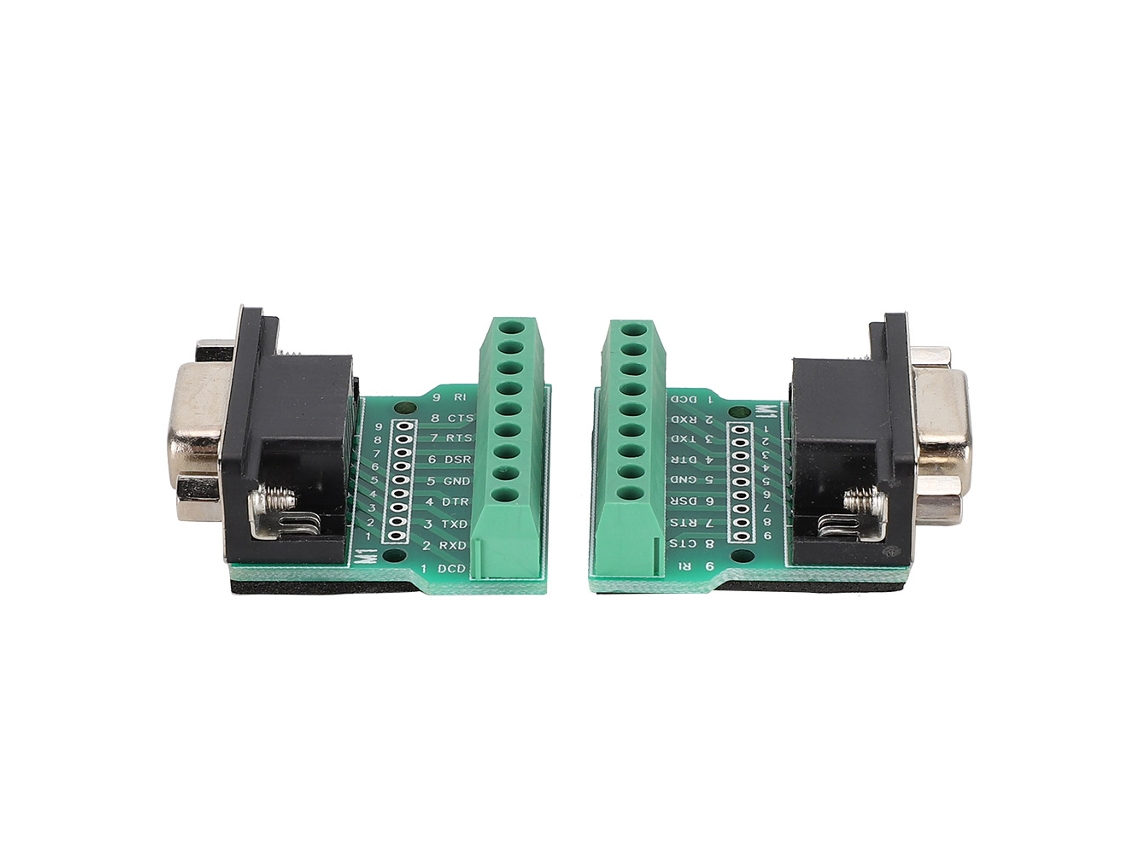 2pcs Conector Adaptador Terminal Db9-m1-01 De 9 Pines 3.96mm Pitch Hembra Con Alfombra Aislante