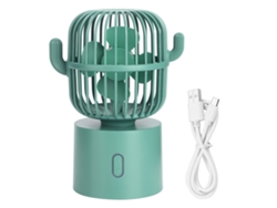 Ventilador de escritorio USB portátil recargable - Verde