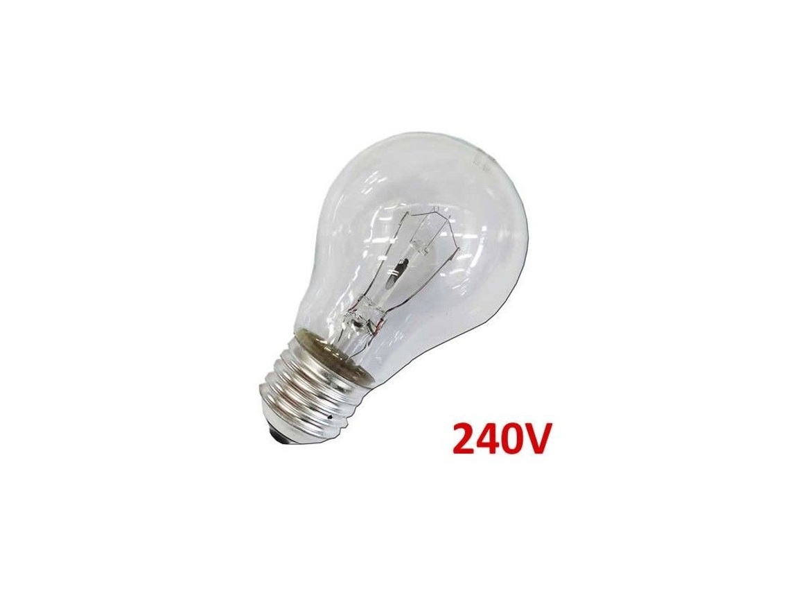 Bombilla incandescente transparente estándar de 40 W, E27, solo para uso industrial, Edm