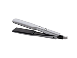 Rizador de pelo 2 en 1 con temperatura ajustable de 120 a 230 °C y pantalla LCD para cabello liso largo o corto - Gris Yunzii