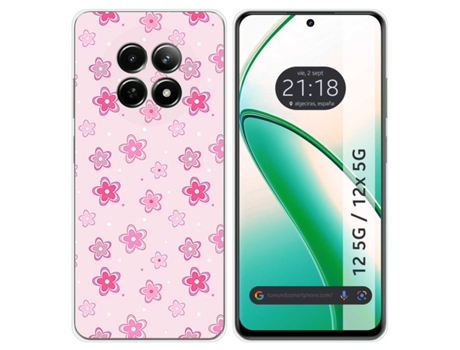 Funda Diseño Flores para Realme 12 5G 12X 5G TUMUNDOSMARTPHONE Silicona Multicolor