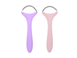 Depiladora facial portátil de 2 piezas con resorte para labios, mentón y mejillas.